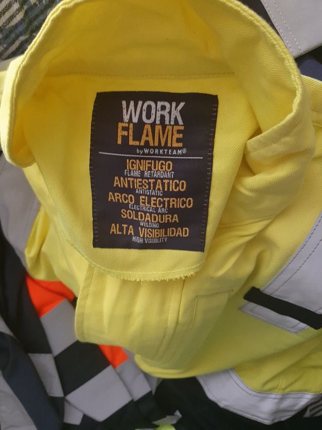Chaqueta WORK FLAME Ignífuga Amarilla