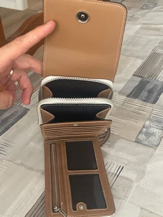 Monedero bolso estampado floral