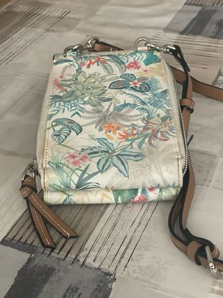 Monedero bolso estampado floral