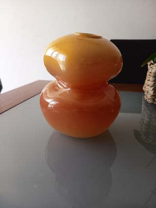 Jarra Decorativa Kasa Vidro Laranja