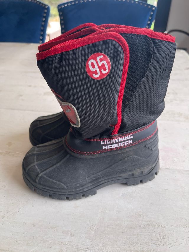 Botas de nieve infantiles Lightning McQueen. T27.
