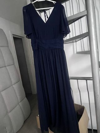 Vestido de fiesta azul talla 38