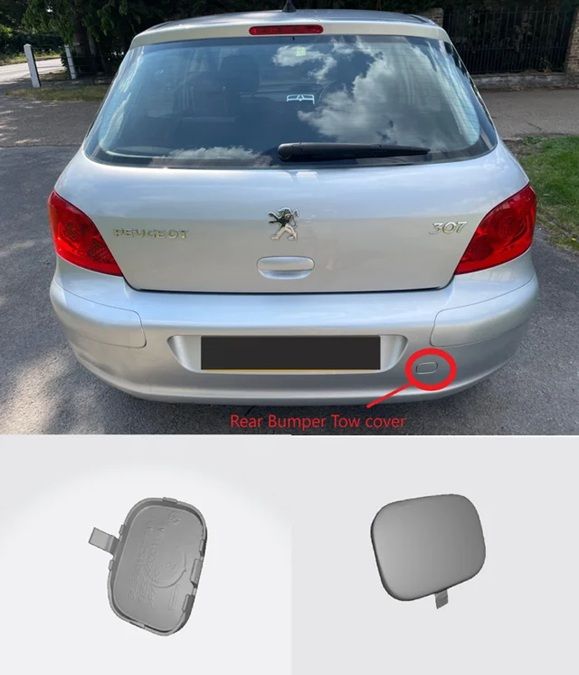 Tapa Parachoques Trasero Peugeot 307