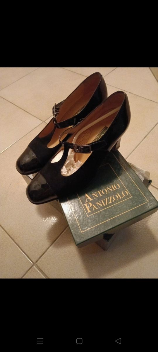 Scarpe Mary Jane tacco Antonio Panizzolo