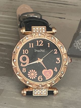 Reloj Inschic Mujer Dorado y Negro