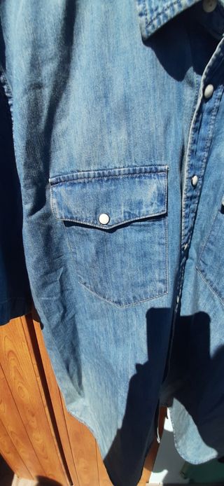 Camicia jeans uomo maniche corte