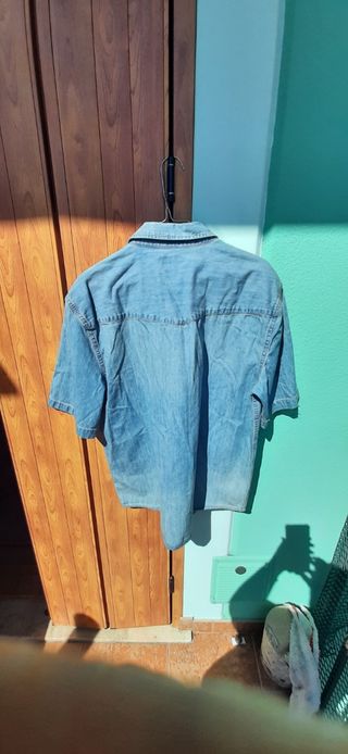 Camicia jeans uomo maniche corte