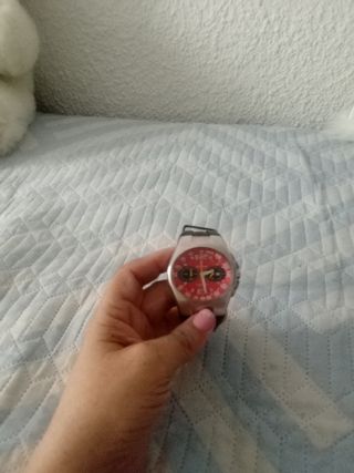 Reloj Festina Cronógrafo Rojo y Plateado