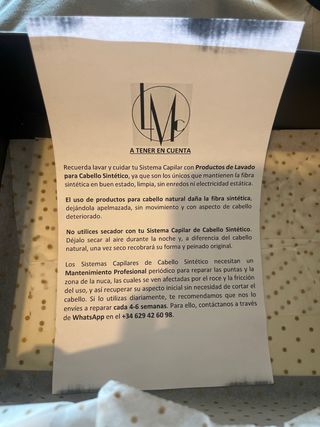 Peluca La Maison del Cabello Negra/Marrón