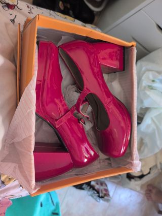 Tacones Charol Rojos