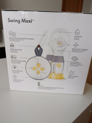 Sacaleches Eléctrico Doble Medela Swing Maxi