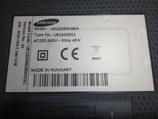TV/Monitor SAMSUNG 22" Full HD - Mod.UE22D5003BW 