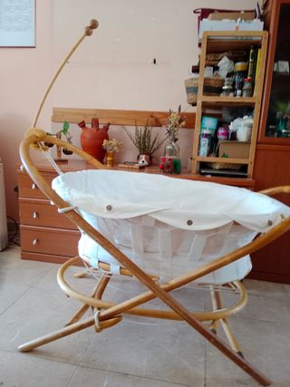 Cuna Moisés de bambú