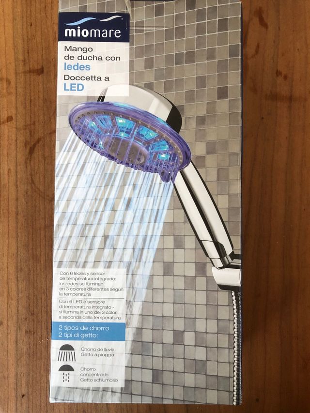 Mango de ducha LED Miomare NUEVO!!!! de segunda mano por 11 EUR en