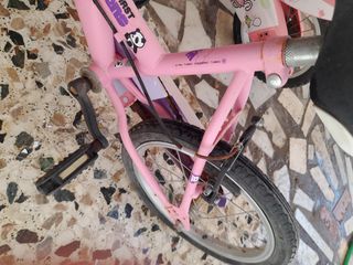 Bicicleta infantil rosa 16 pulgadas