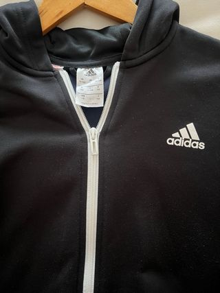Sudadera Adidas Negra con Rayas