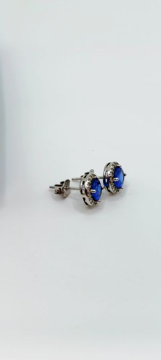 Orecchini donna blu e argento