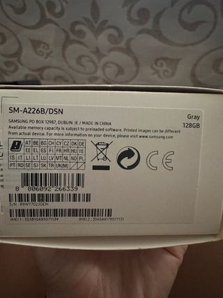 Samsung Galaxy A22 5G Negro