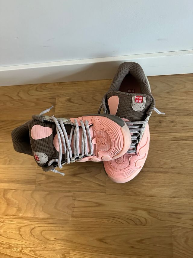 Sapatos Li-Ning x Icecream Cinza e Rosa