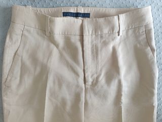 Pantalón de vestir beige Zara