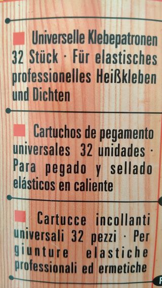 Pistola de cola caliente + barras