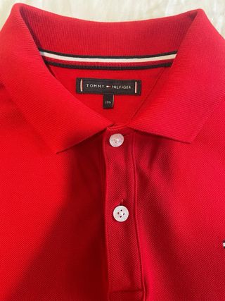 Polo Tommy Hilfiger Rojo Talla 16 Años. Juvenil.
