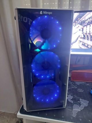 PC Gaming Nitropc RTX 3050 Asus 8GB Blanca