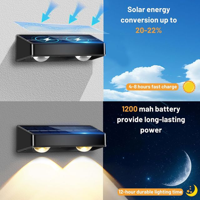 ☆ Luce solare per esterni RGB a 4 pezzi