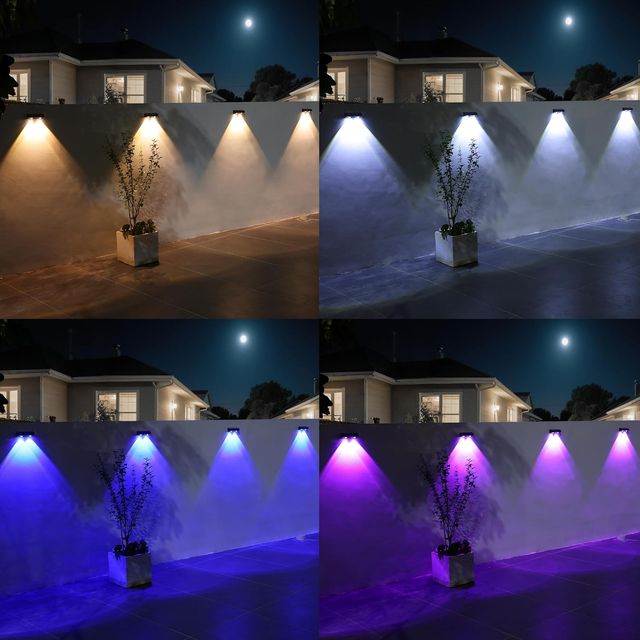 ☆ Luce solare per esterni RGB a 4 pezzi