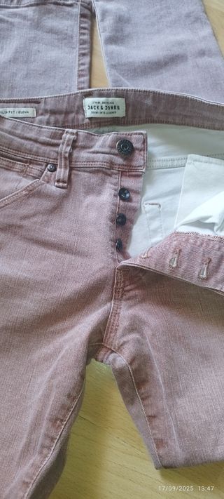 Pantalón Jack Jones Talla 29-32 Rosa