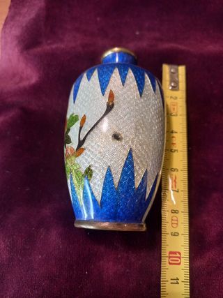 Juego de 2 jarrones chinos con flores