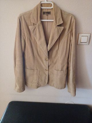 Americana pana marrón claro Talla S