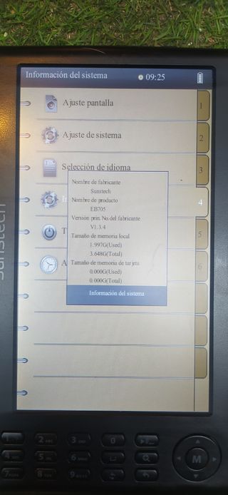 Libro electrónico...EBOOK SUNSTECH EB705...