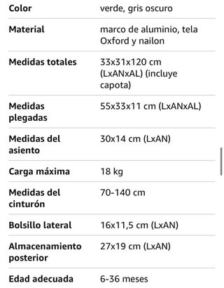 Mochila Portabebés/plegable de Senderismo *NUEVA*