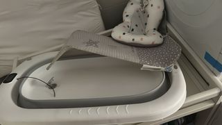 Bañera hamaca y cojín ducha bebé