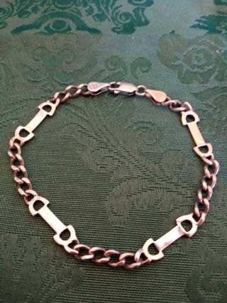 Pulsera Plata Ley 925 Vintage 1980