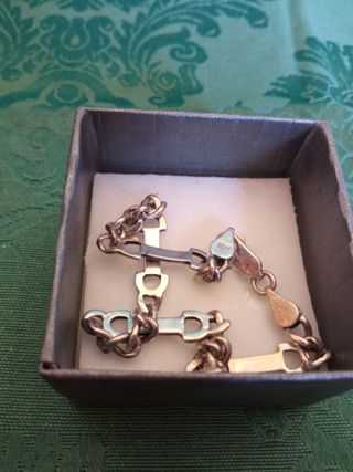 Pulsera Plata Ley 925 Vintage 1980
