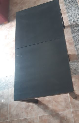 2 Mesas Auxiliares Ikea Madera Negra