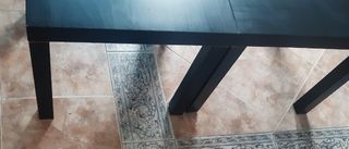 2 Mesas Auxiliares Ikea Madera Negra