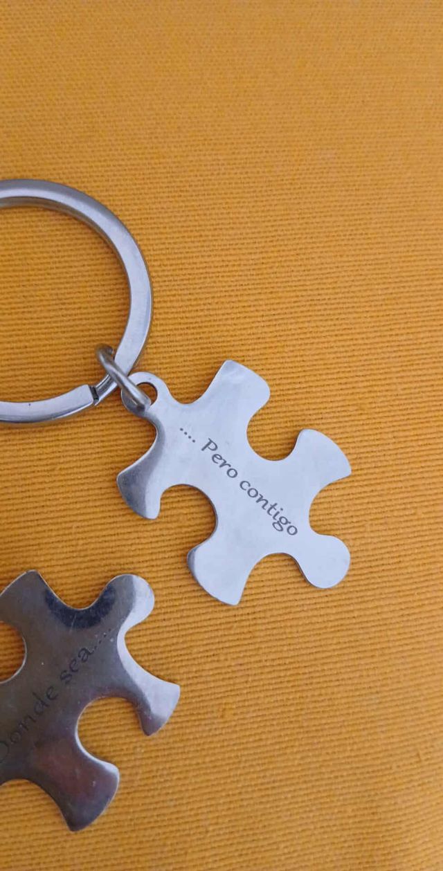 Llavero Acero Inoxidable con incisón