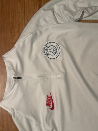 Sudadera entrenamiento PSG Nike blanca