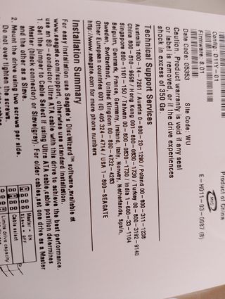 Disco Duro Seagate Barracuda 7200.7 120GB IDE