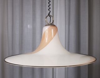 Lampadario Murano anni '70, space age. 62cm diam.