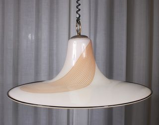 Lampadario Murano anni '70, space age. 62cm diam.