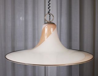 Lampadario Murano anni '70, space age. 62cm diam.