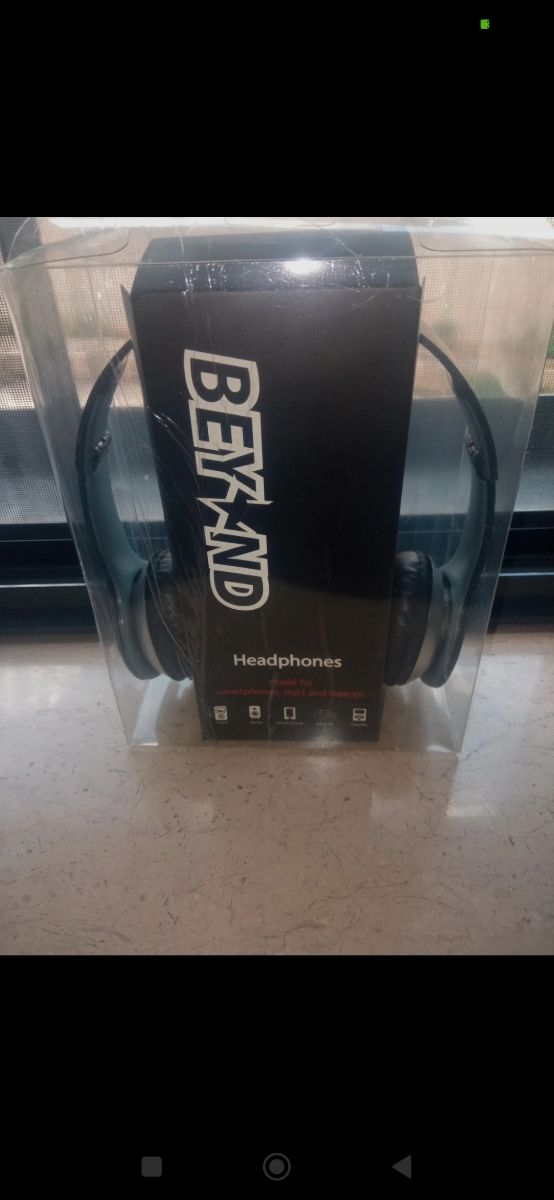 Cuffie Headphones Nere Nuove