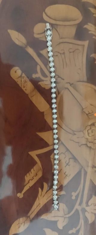 Pulsera Riviere Oro Blanco 18kt Diamantes