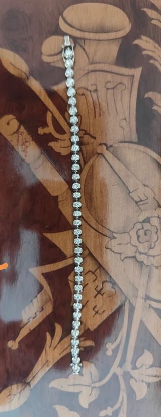 Pulsera Riviere Oro Blanco 18kt Diamantes