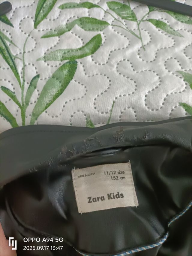 Chaqueta Zara Kids Negra Talla 11/12