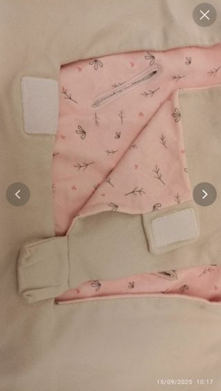 Manta arrullo Hauck rosa floral
